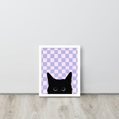 Wall Art Print - Peek A Boo Cat-By The Bard