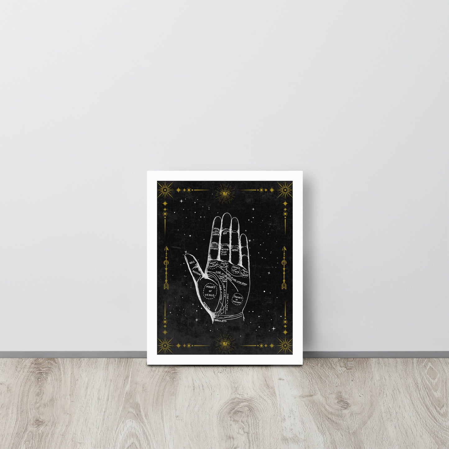 Wall Art Print - Vintage Occult Palm Reading Guide-By The Bard