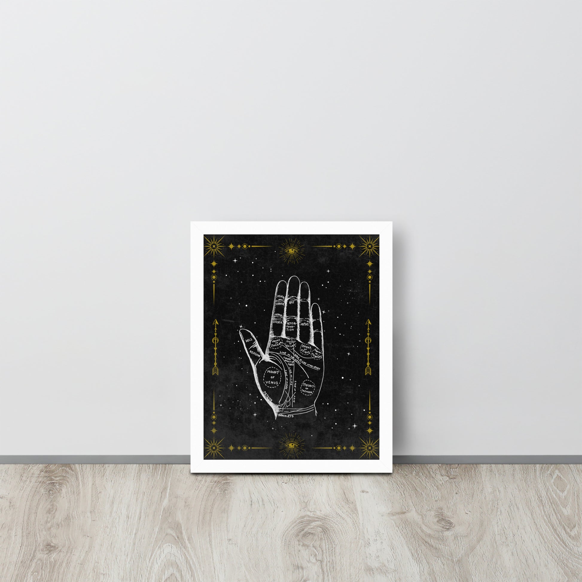 Wall Art Print - Vintage Occult Palm Reading Guide-By The Bard
