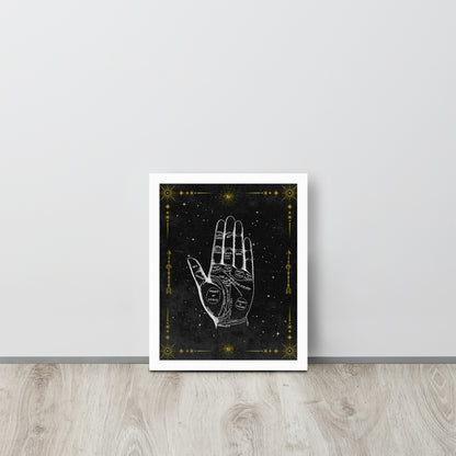 Wall Art Print - Vintage Occult Palm Reading Guide-By The Bard