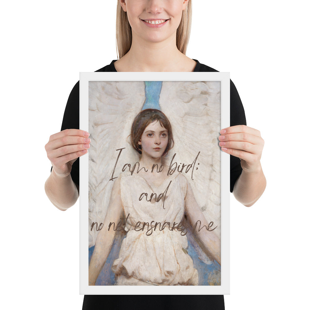 Wall Art Print - I Am No Bird; And No Net Ensnares Me-By The Bard