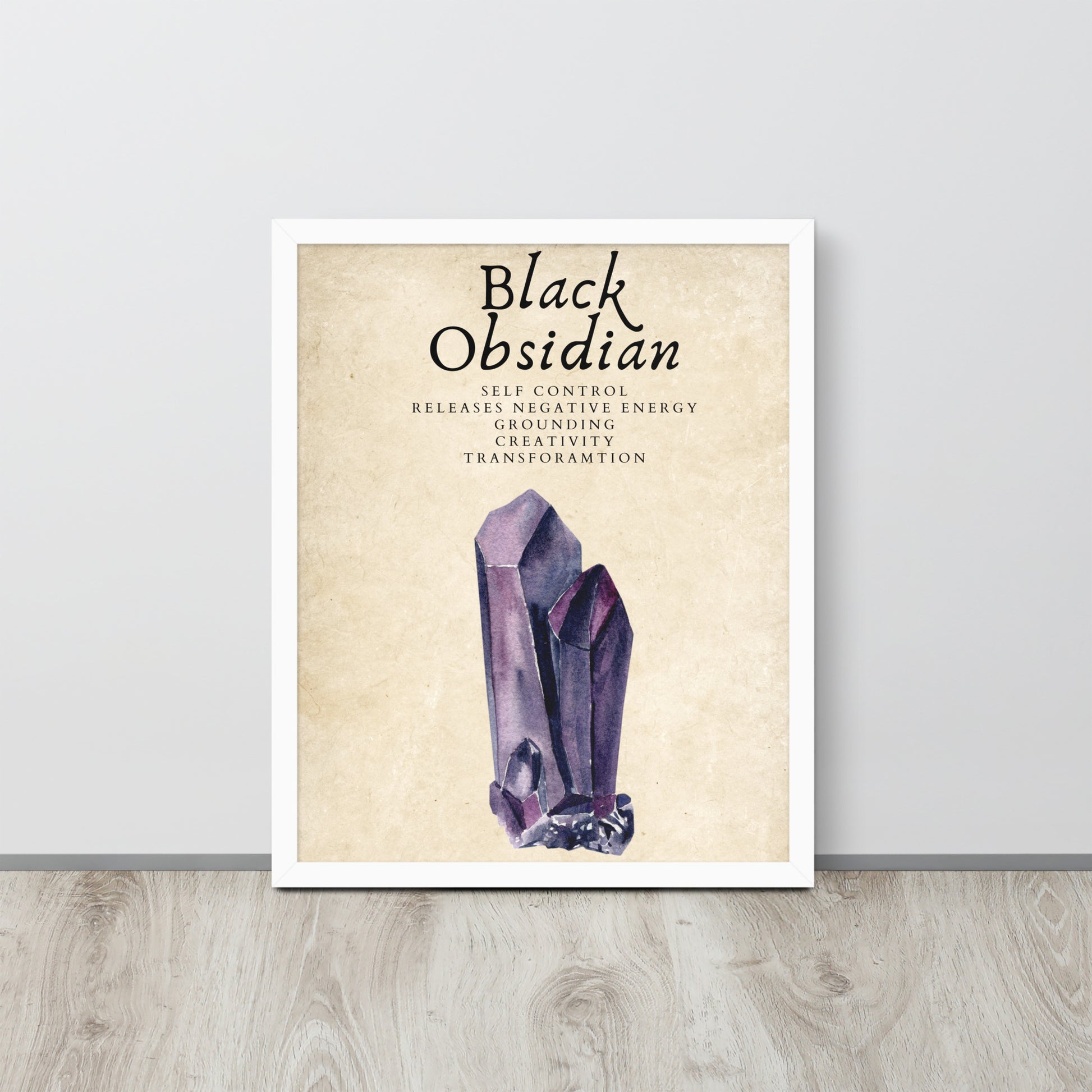 Wall Art Print - Black Obsidian-By The Bard
