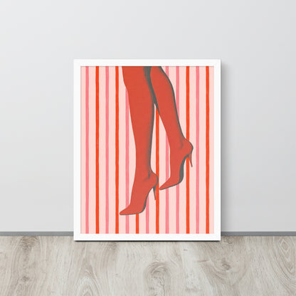 Wall Art Print - Retro Red Heels Pop Art Print-By The Bard