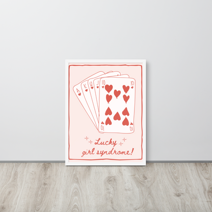 Wall Art Print - Lucky Girl Syndrome-By The Bard
