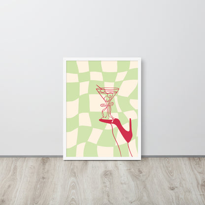 Wall Art Print - Martini & Heels-By The Bard
