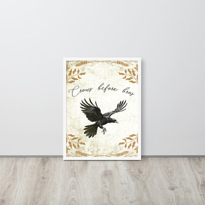 Wall Art Print - Crows Before Bros-By The Bard