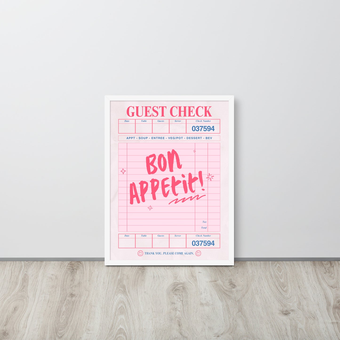 Wall Art Print - Bon Appetit-By The Bard