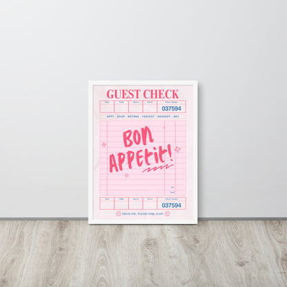 Wall Art Print - Bon Appetit-By The Bard