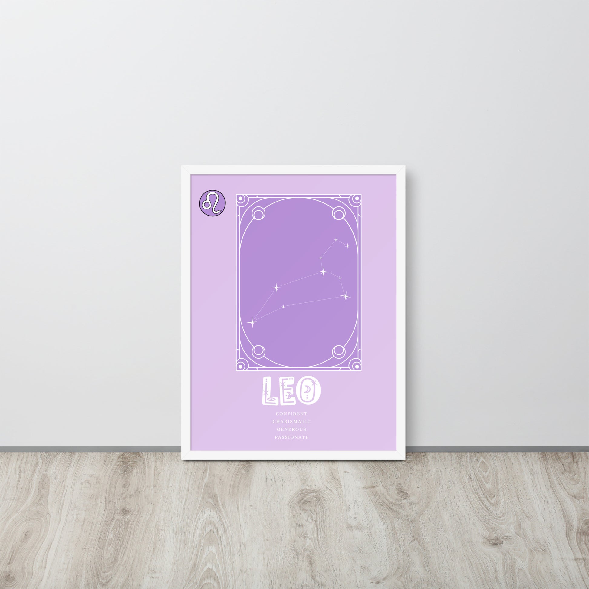 Wall Art Print - Zodiac - Leo-By The Bard