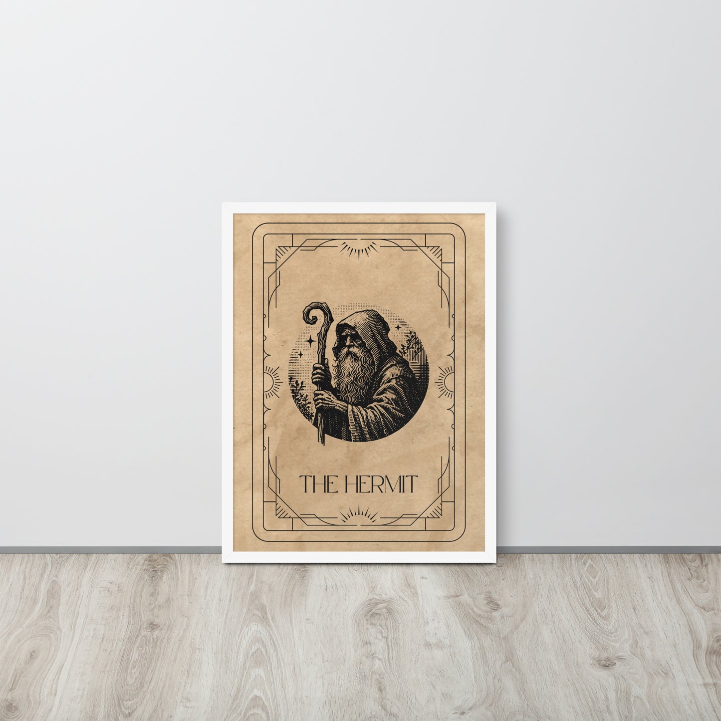 Wall Art Print - Tarot Card - The Hermit-By The Bard