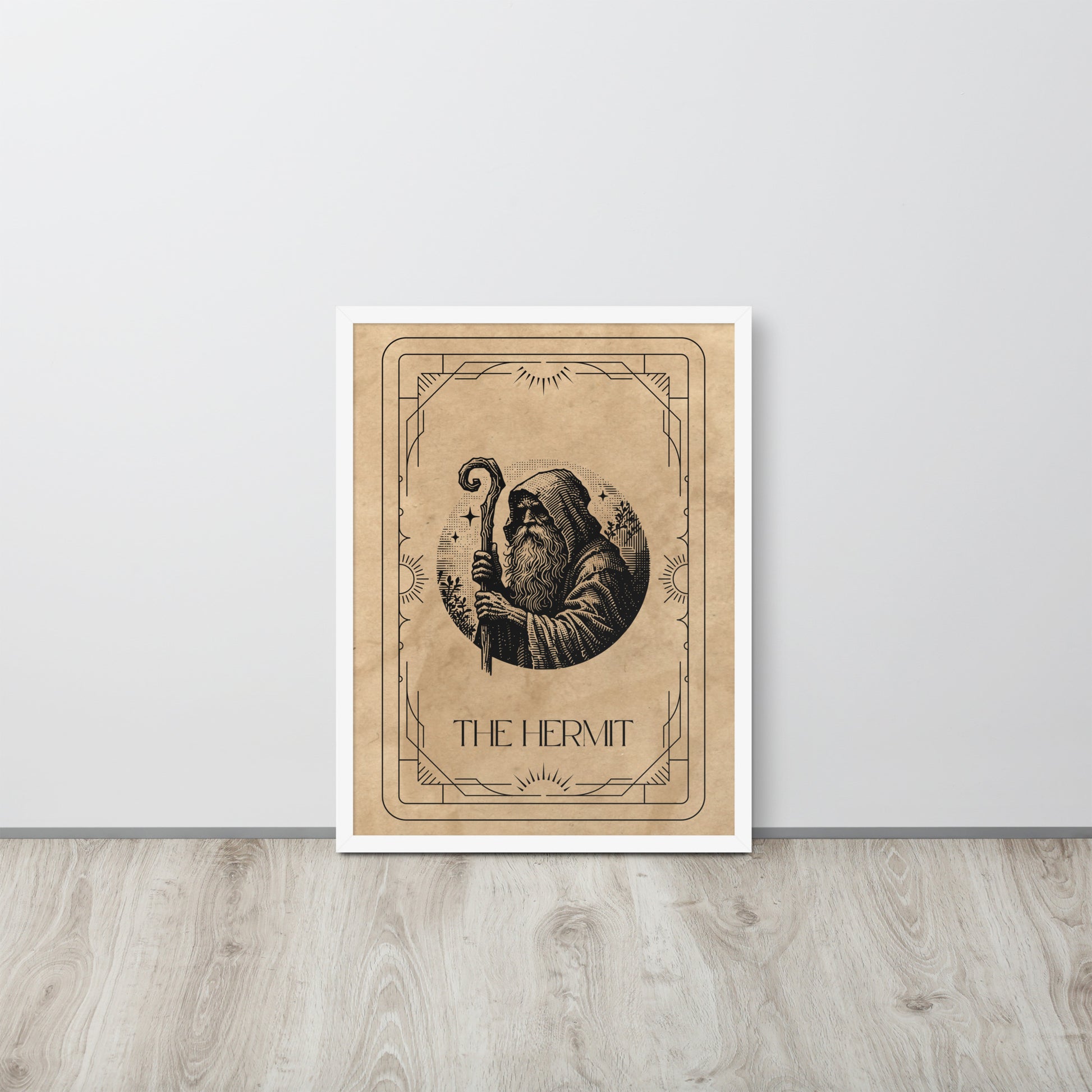 Wall Art Print - Tarot Card - The Hermit-By The Bard