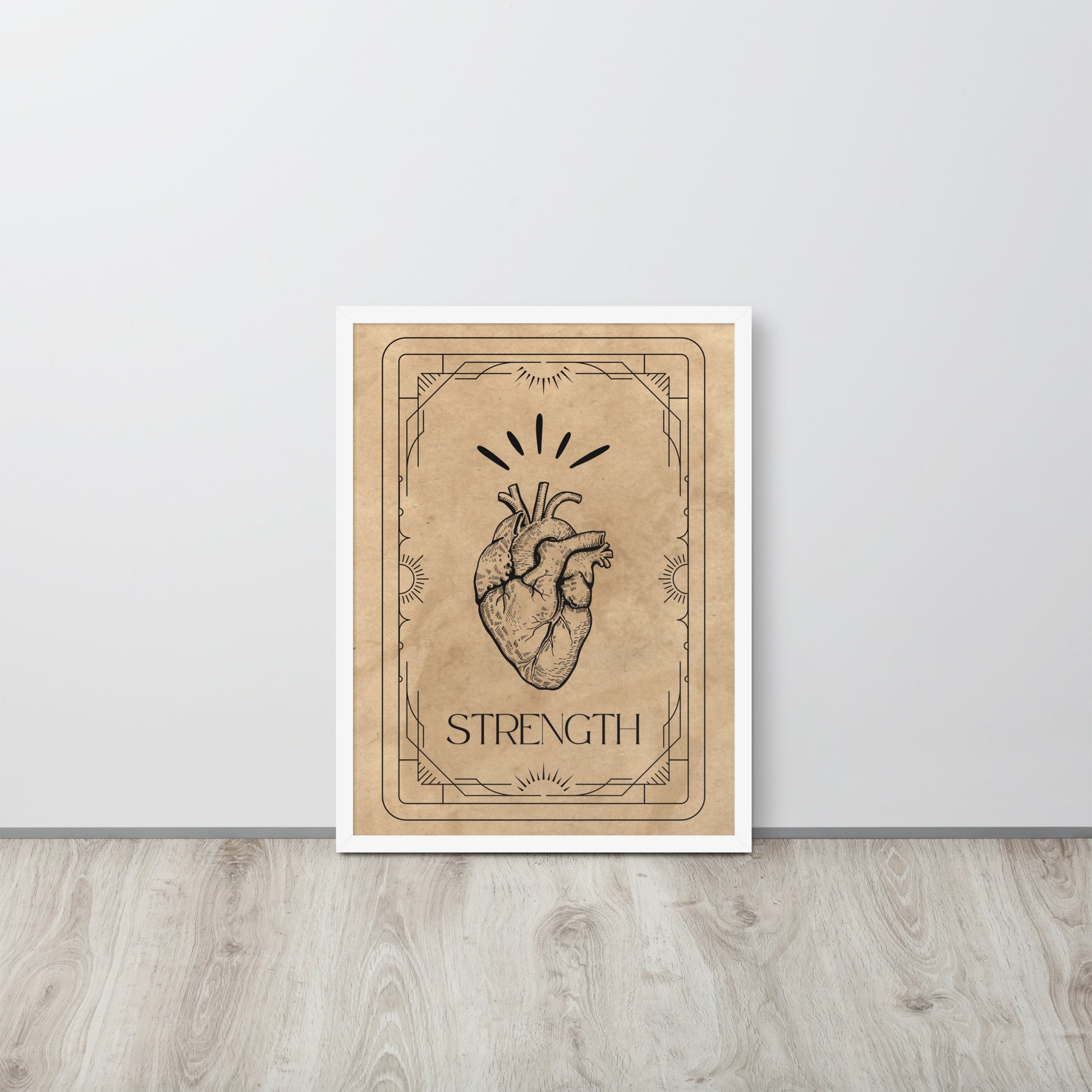Wall Art Print - Tarot Card - Strength-By The Bard