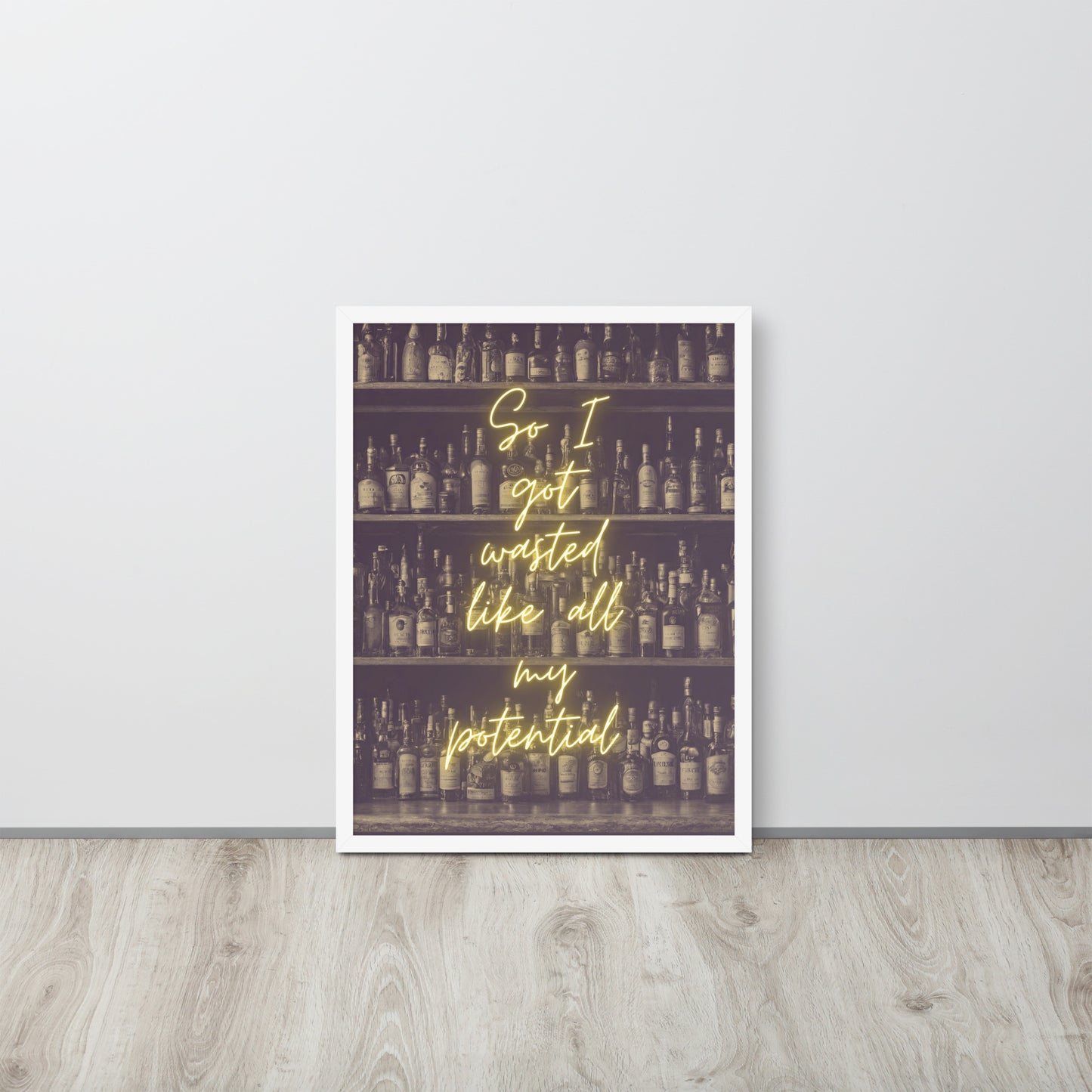 Wall Art Print - So I Got Wasted Like All My Potentia-By The Bard