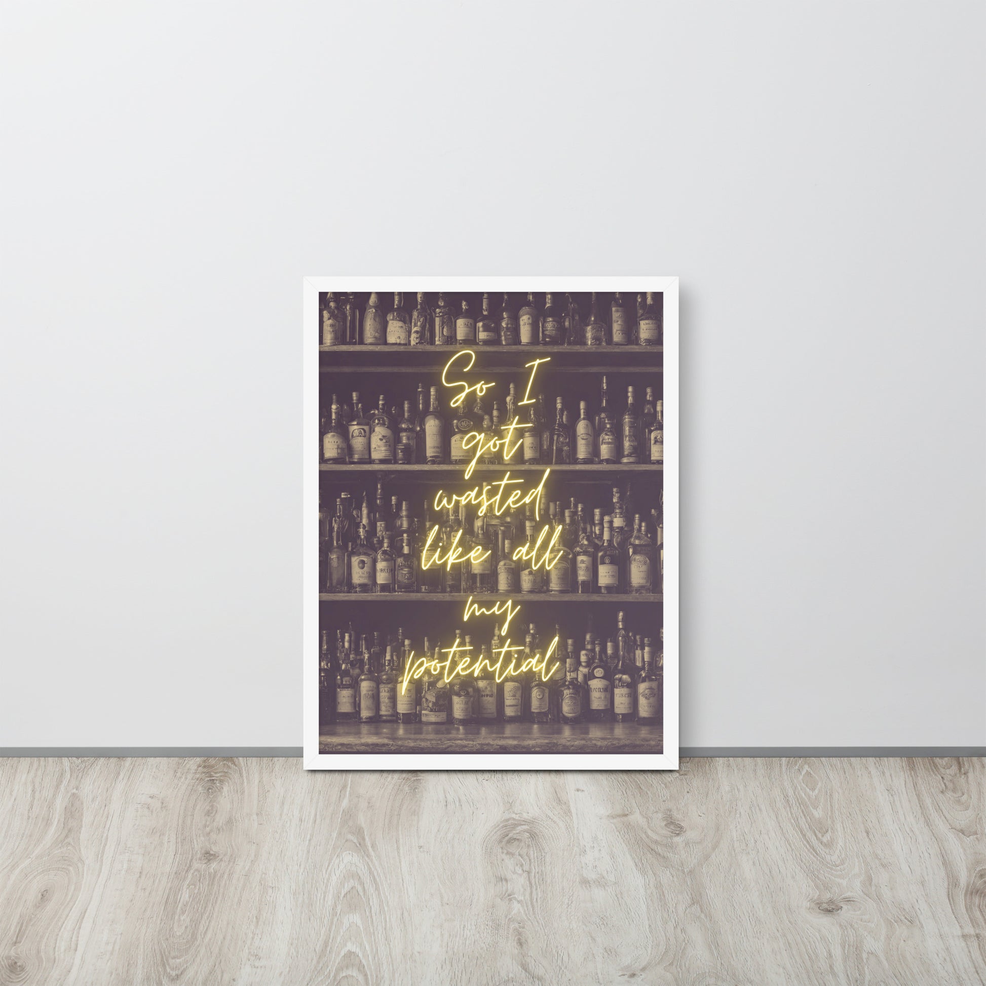 Wall Art Print - So I Got Wasted Like All My Potentia-By The Bard