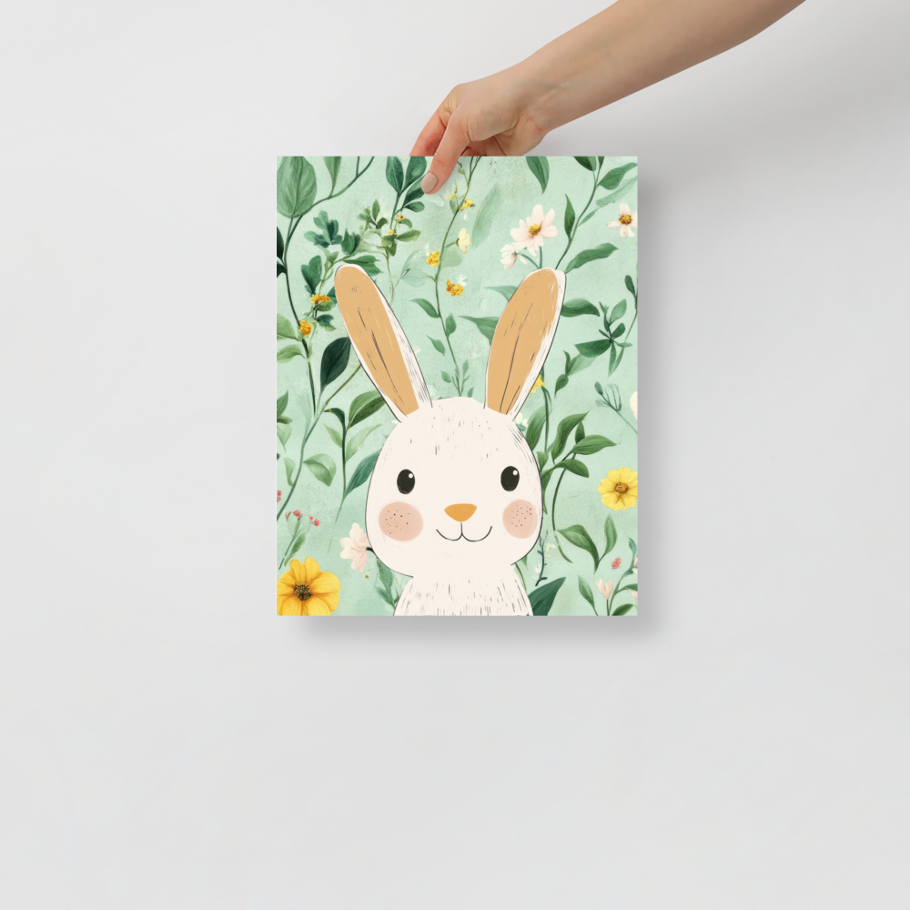 Wall Art Print - Botanical Bunny-By The Bard