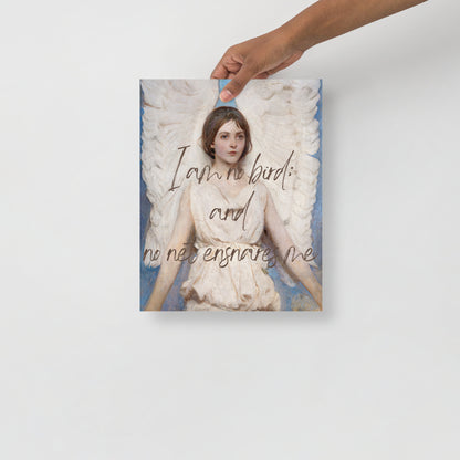 Wall Art Print - I Am No Bird; And No Net Ensnares Me-By The Bard