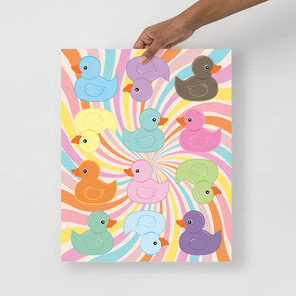 Wall Art Print - Rubber Duckies-By The Bard
