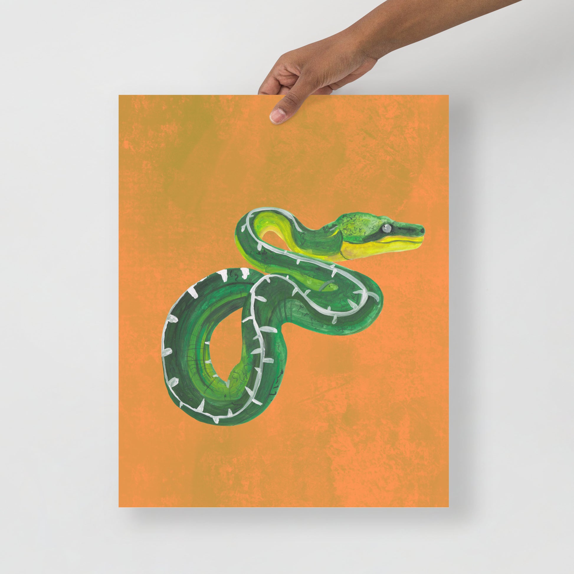 Wall Art Print - Emerald Python-By The Bard