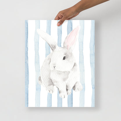 Wall Art Print - Watercolour Bunny-By The Bard