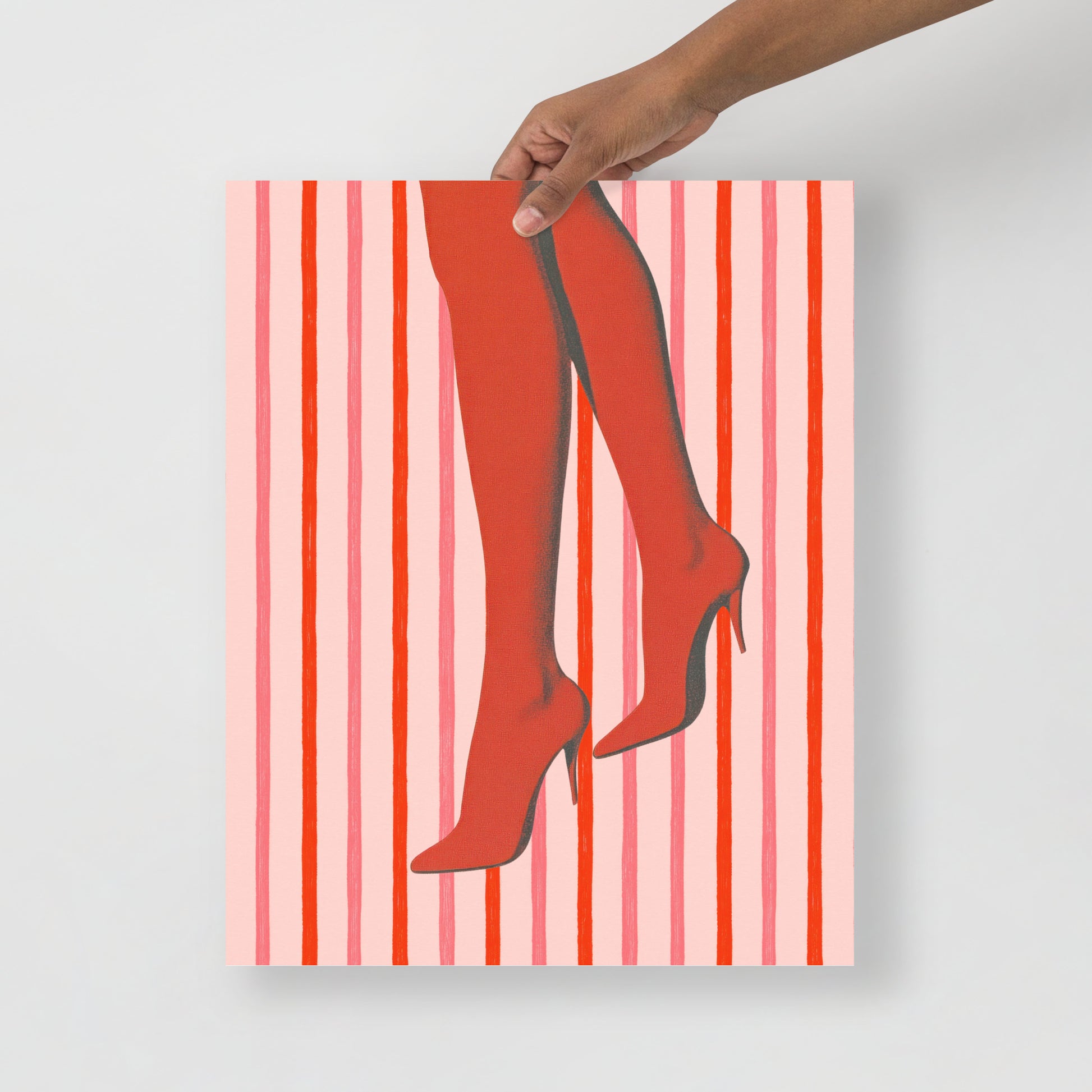 Wall Art Print - Retro Red Heels Pop Art Print-By The Bard