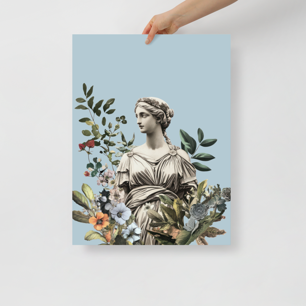 Wall Art Print - Floral Goddess-By The Bard