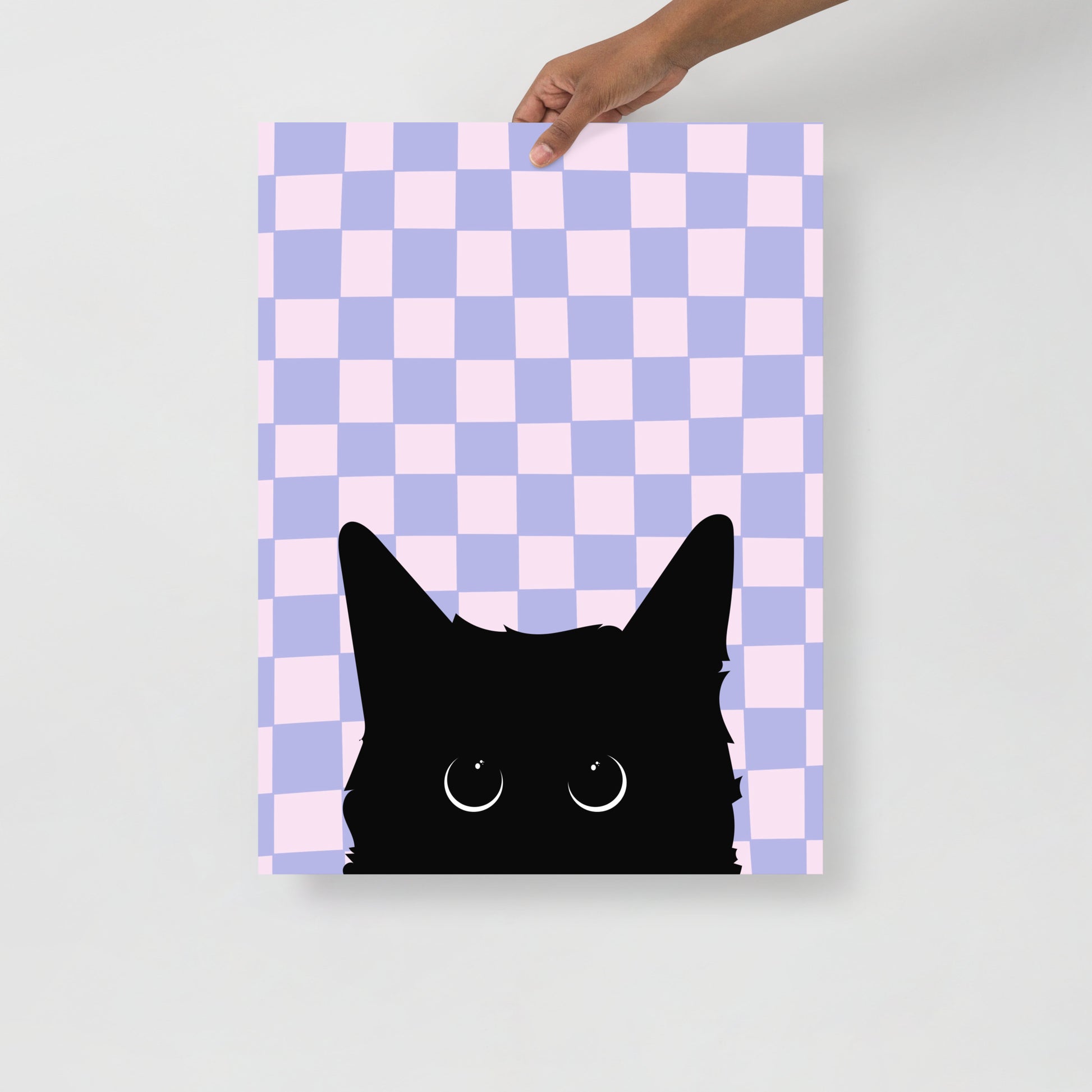 Wall Art Print - Peek A Boo Cat-By The Bard