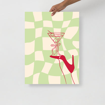 Wall Art Print - Martini & Heels-By The Bard
