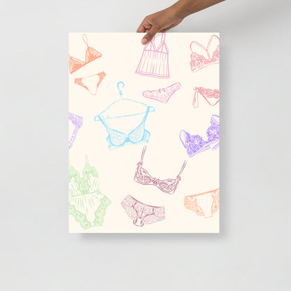 Wall Art Print - Lingerie-By The Bard