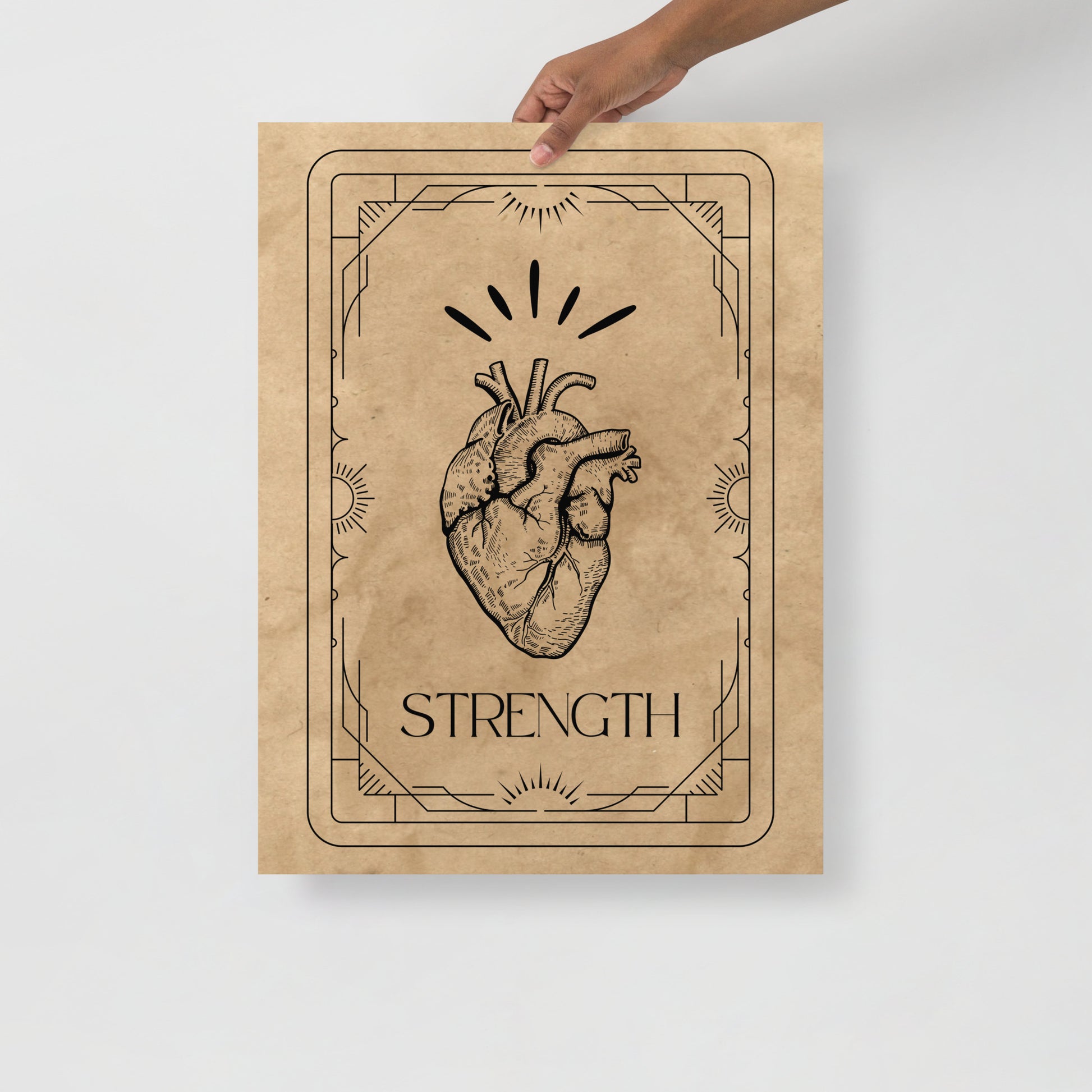 Wall Art Print - Tarot Card - Strength-By The Bard