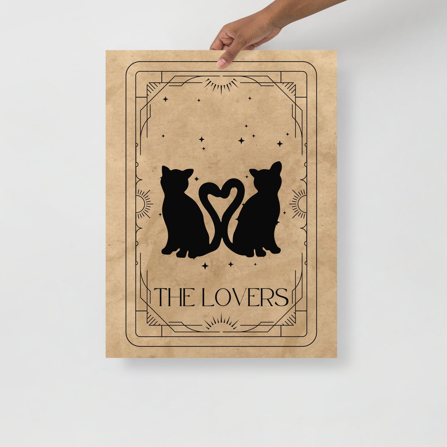 Wall Art Print - Tarot Card - The Lovers-By The Bard