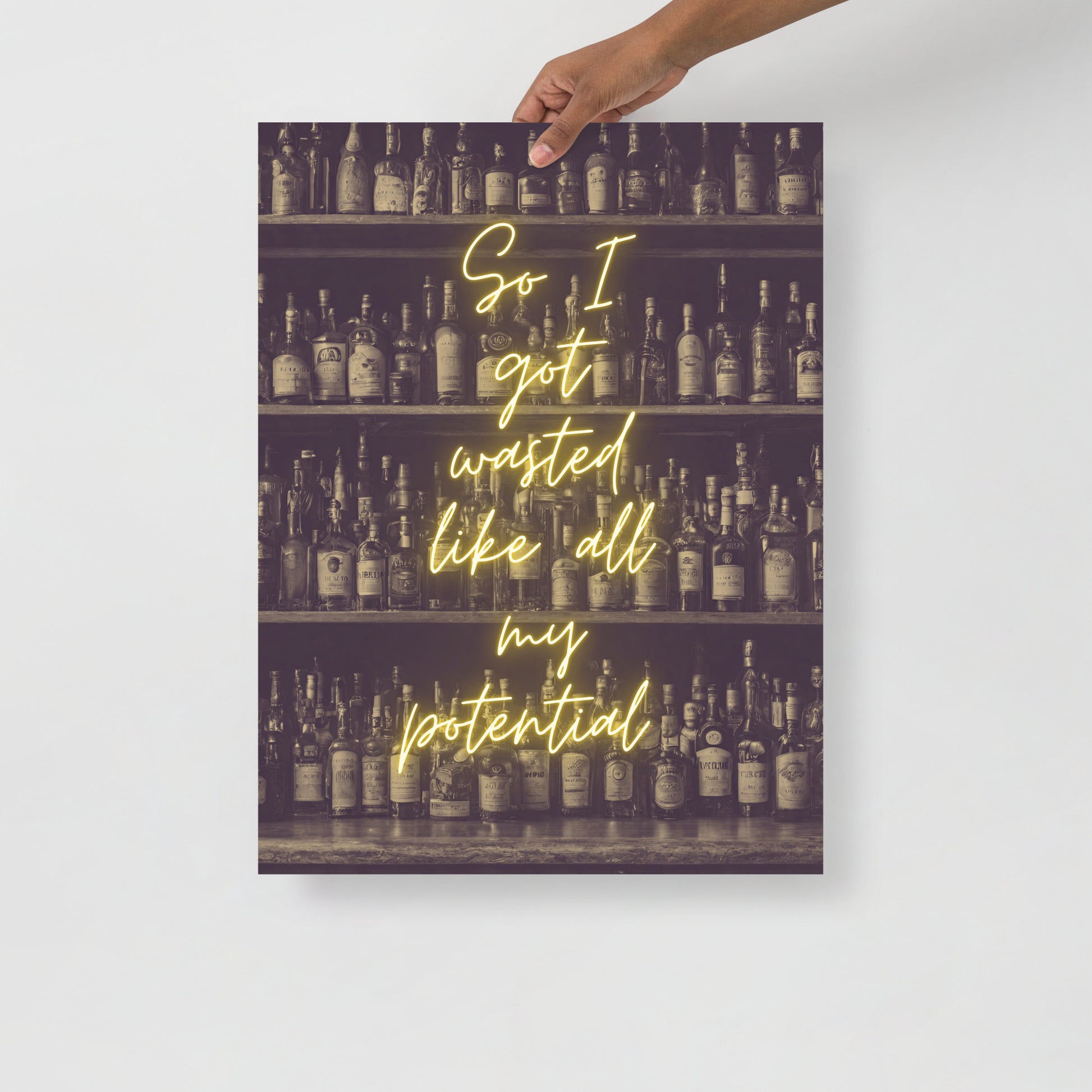 Wall Art Print - So I Got Wasted Like All My Potentia-By The Bard