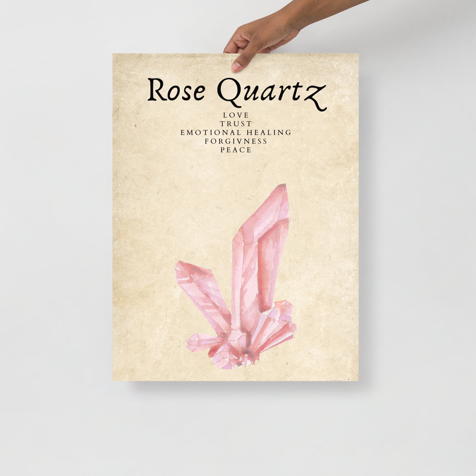 Wall Art Print - Rose Quartz-By The Bard