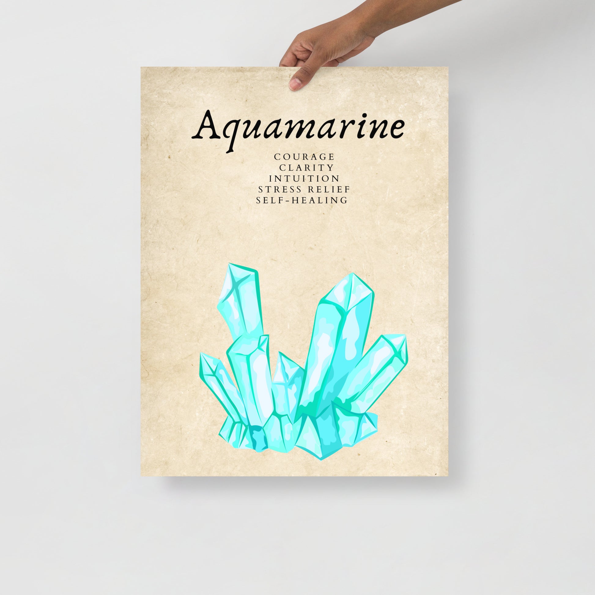 Wall Art Print - Aquamarine-By The Bard