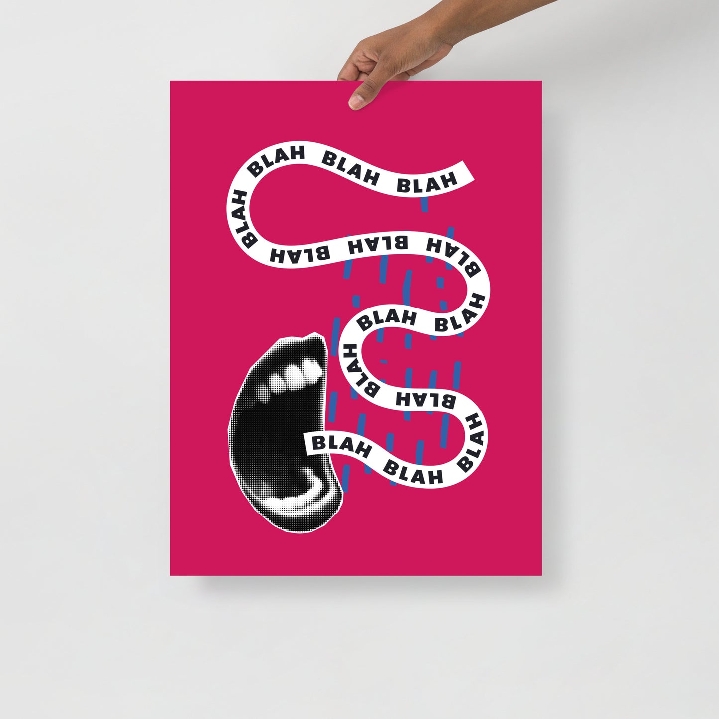 Wall Art Print - Blah Blah Blah Pop Art Print-By The Bard