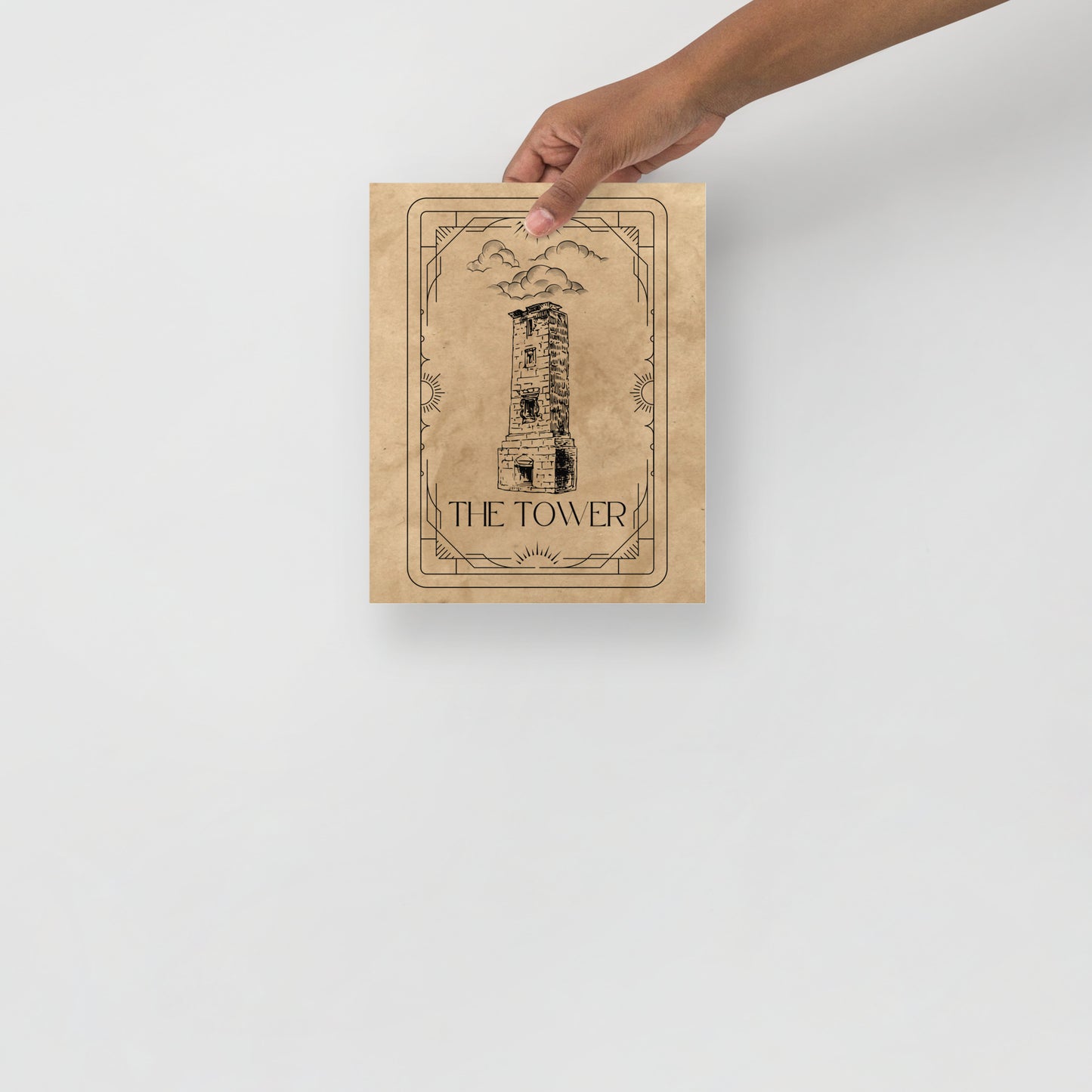 Wall Art Print - Tarot Card - The Tower-By The Bard