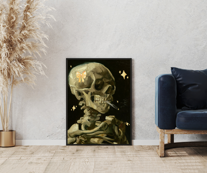 Wall Art Print - Coquette Skeleton-By The Bard