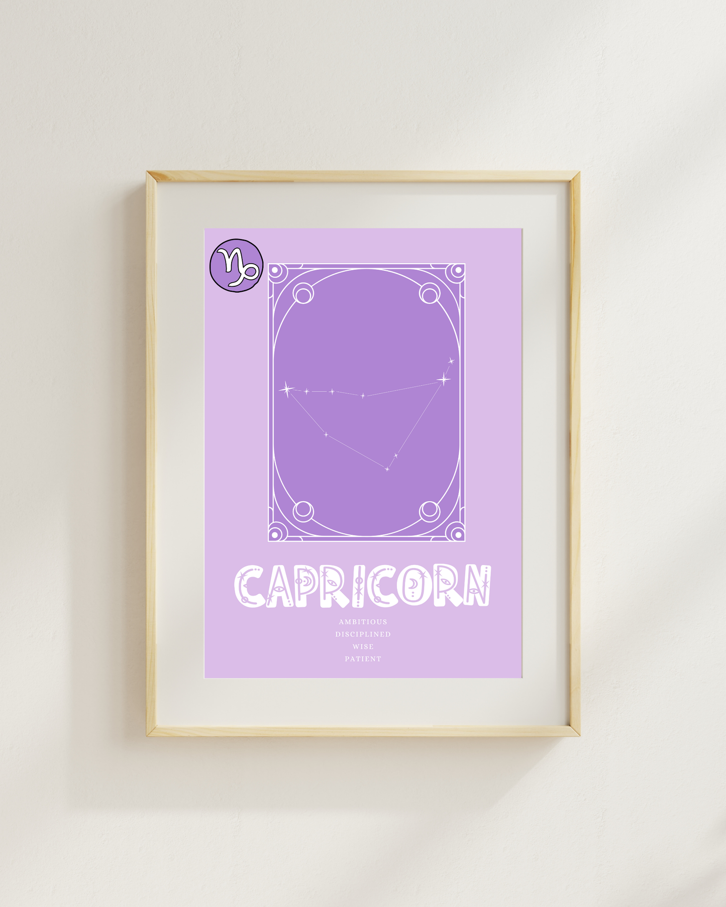 Wall Art Print - Zodiac - Capricorn-By The Bard