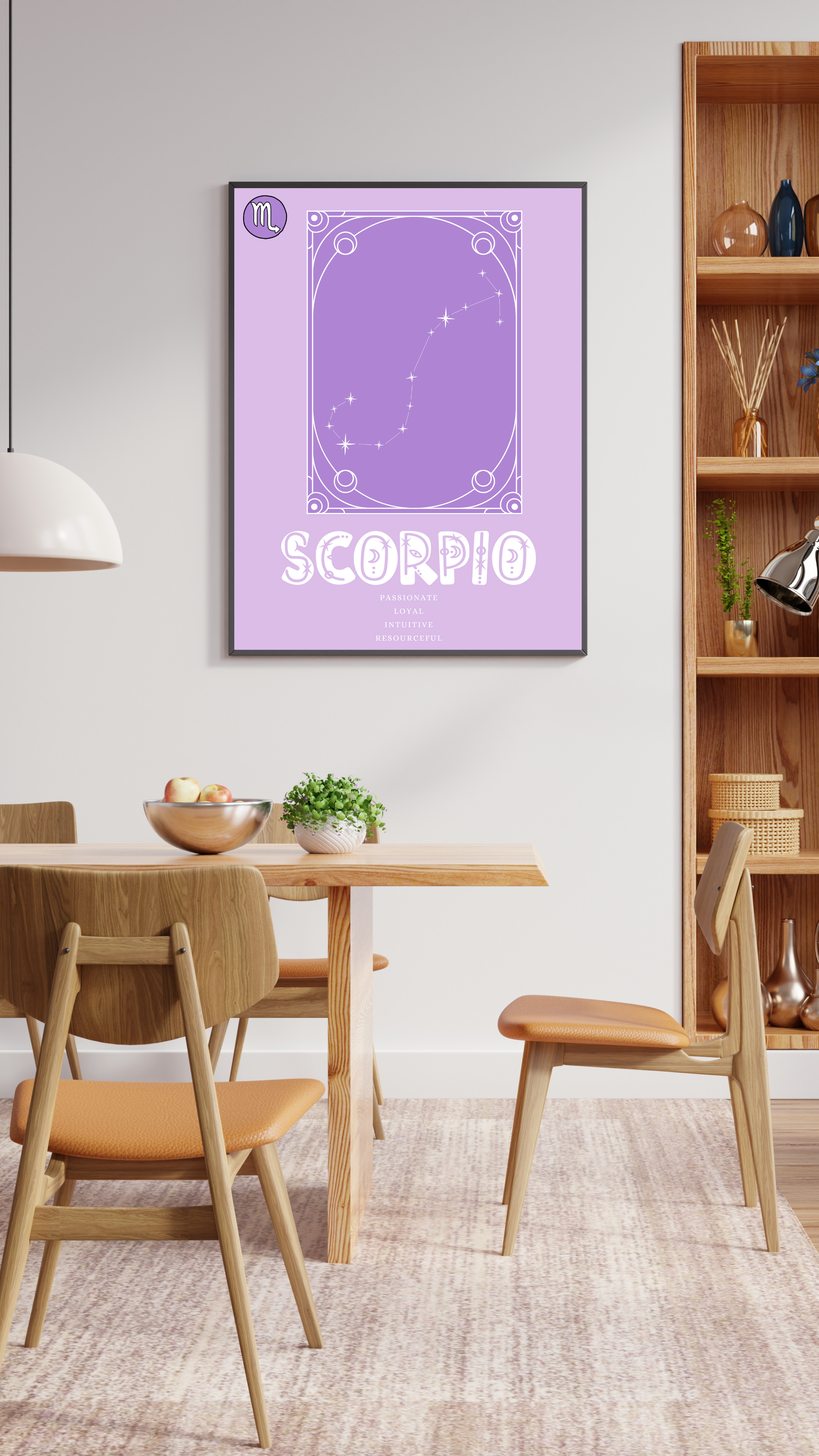Wall Art Print - Zodiac - Scorpio-By The Bard