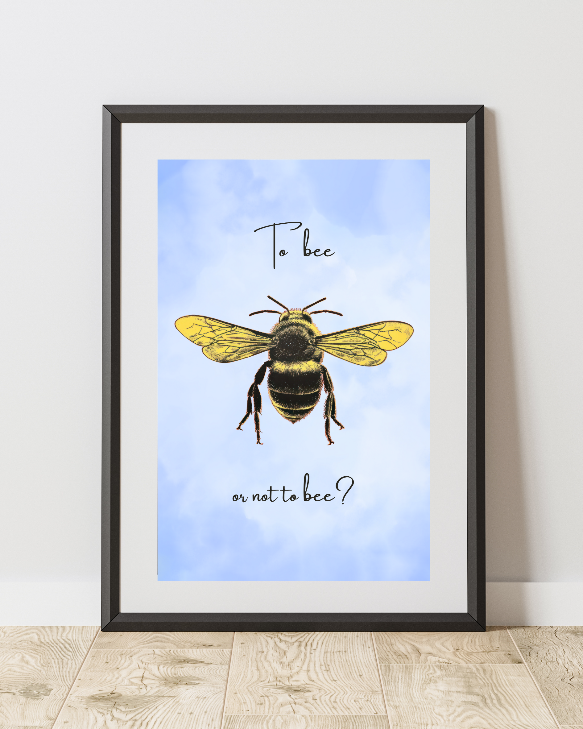 Wall Art Print - To Bee or Not to Bee-By The Bard