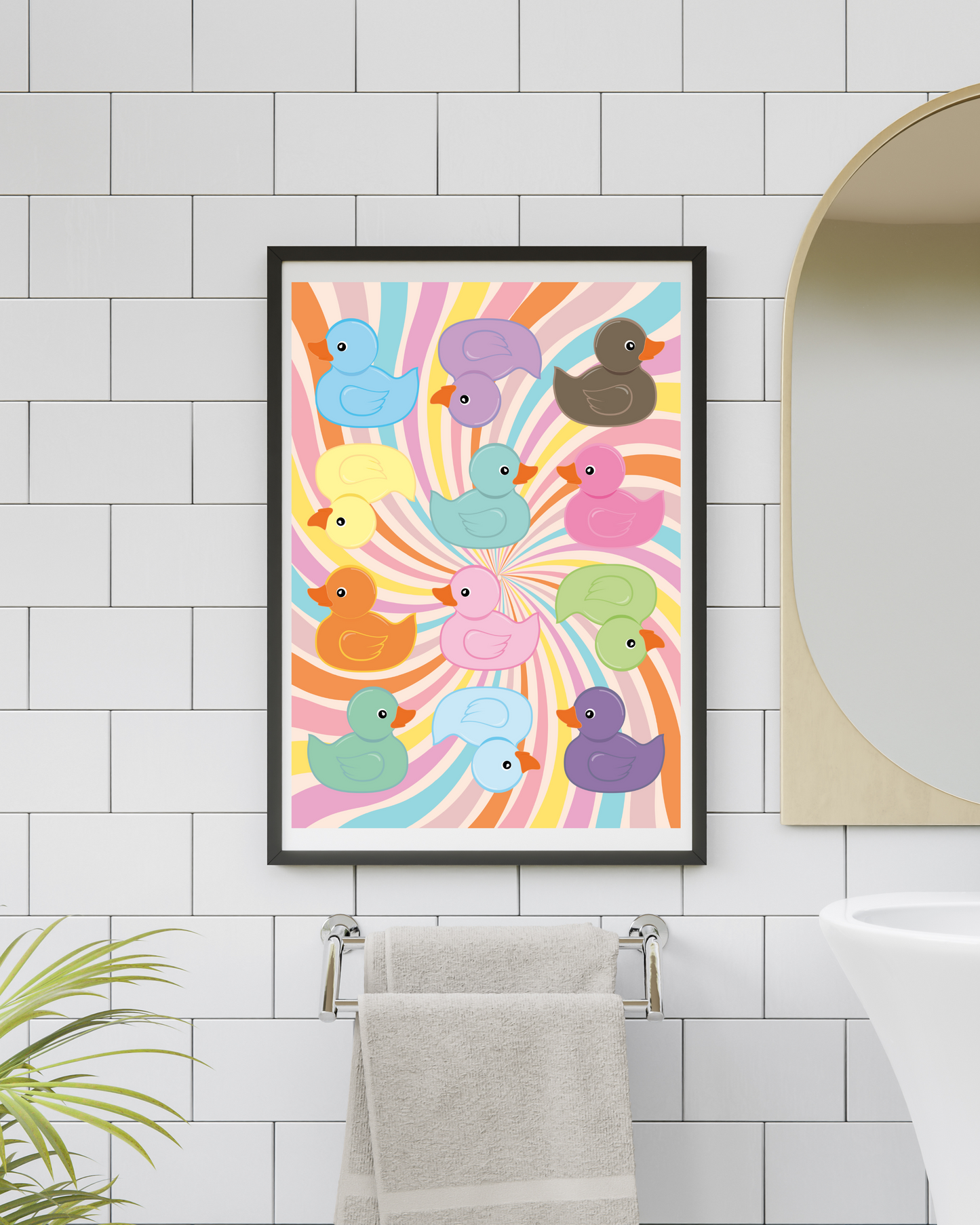 Wall Art Print - Rubber Duckies-By The Bard