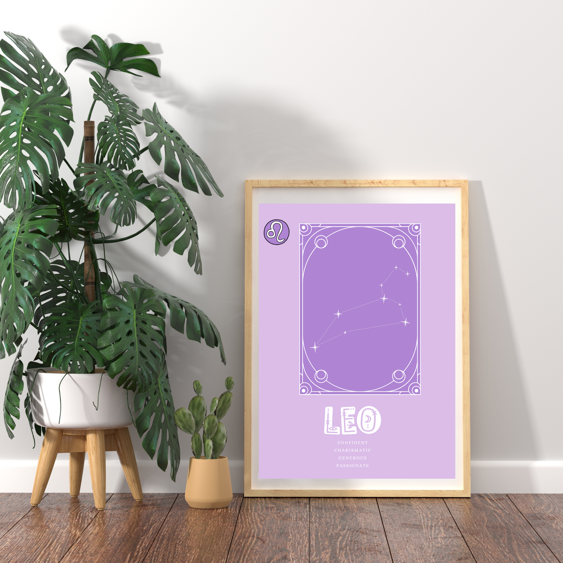 Wall Art Print - Zodiac - Leo-By The Bard