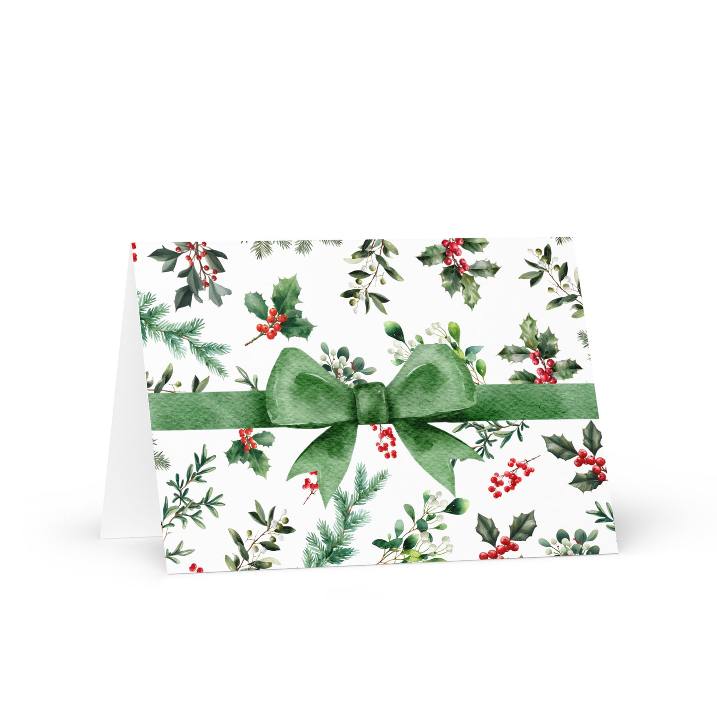 Christmas Card -  Winter Greens and Berries