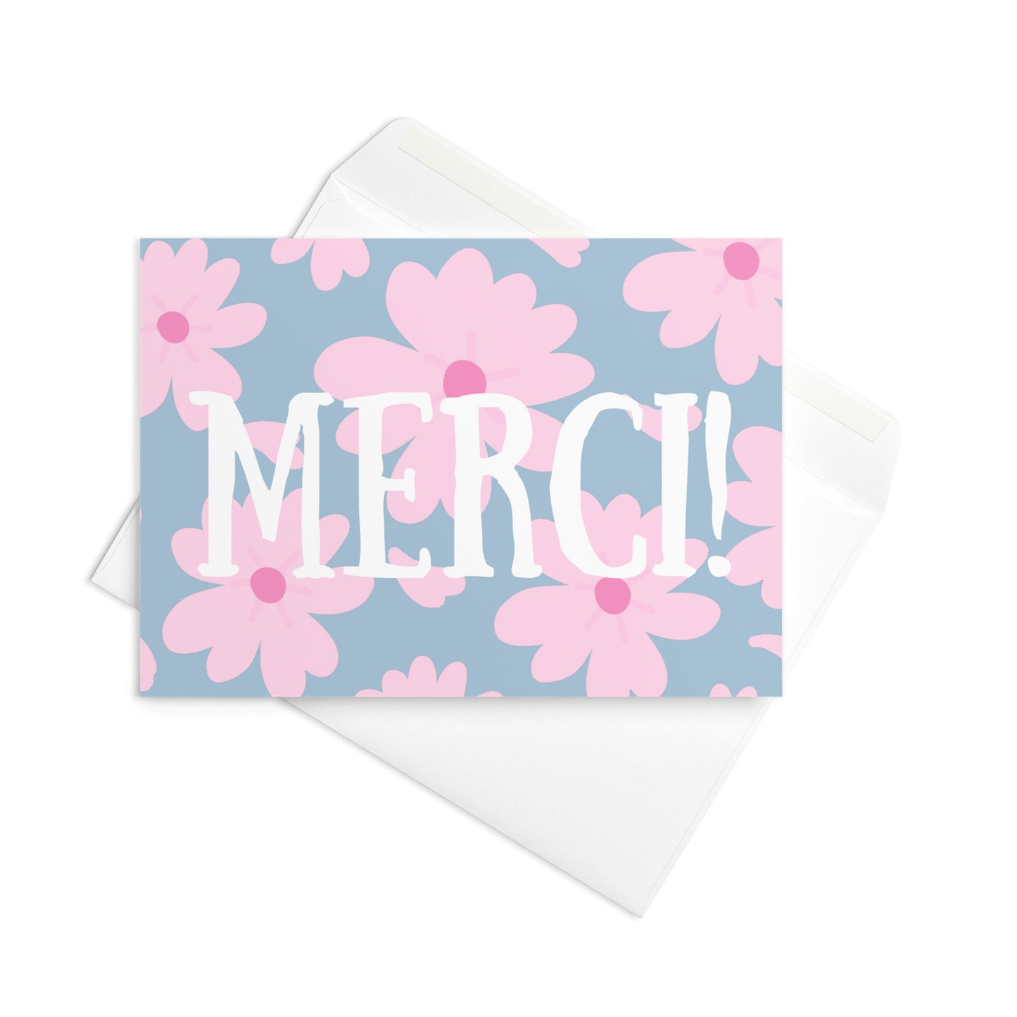 Greetings Card - Merci! Floral Thank You Card