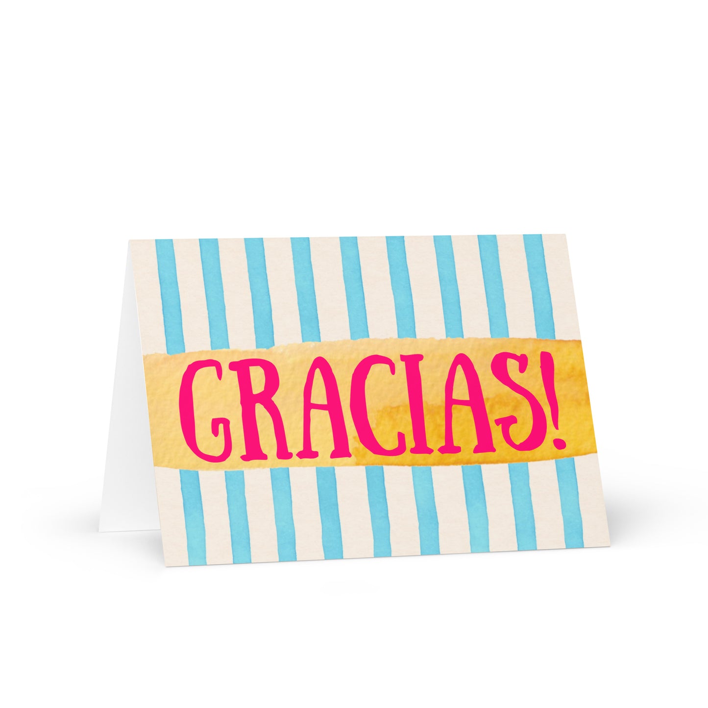 Greetings Card - Gracias! Bold Stripe Thank You Card