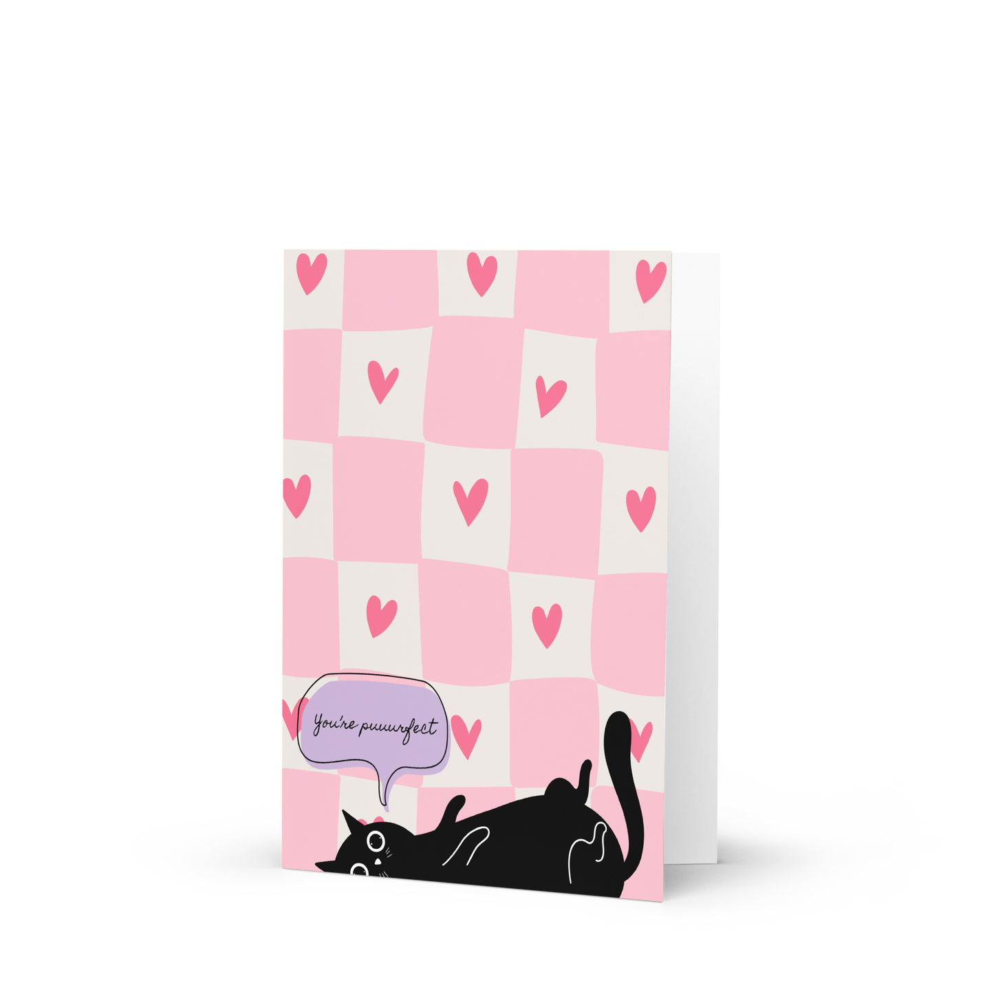 Greetings Card - You're Puurrrfect | Cute Cat Valentine's & Anniversary Card