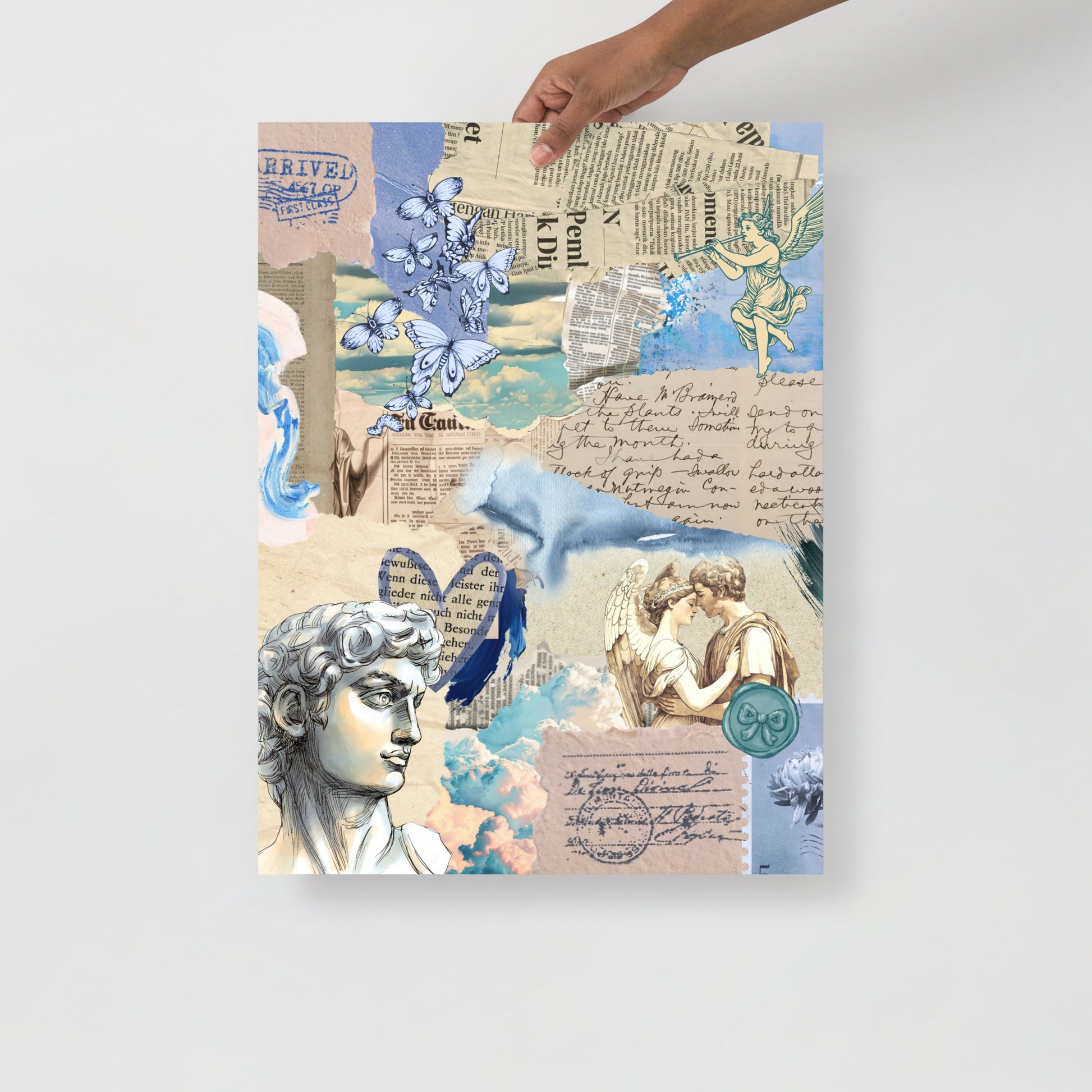Wall Art Print - Neo Classical Romantic Greco-Roman Collage-By The Bard