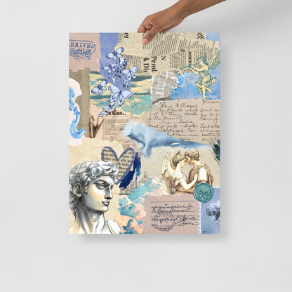 Wall Art Print - Neo Classical Romantic Greco-Roman Collage-By The Bard