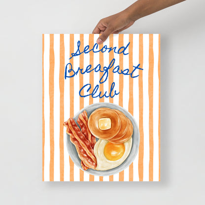 Wall Art Print - Second Breakfast Club, Whimsical Food Illustration-By The Bard