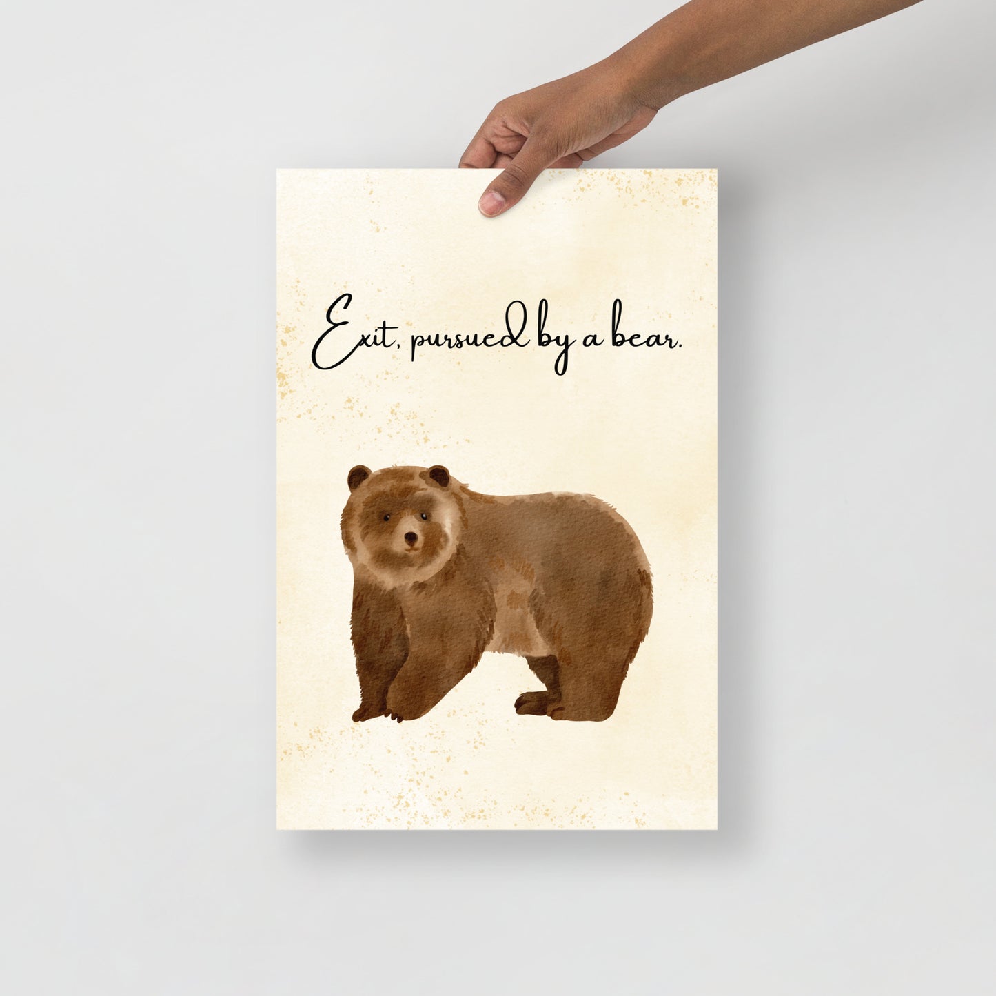 Wall Art Print - Exit, pursued by a bear-By The Bard