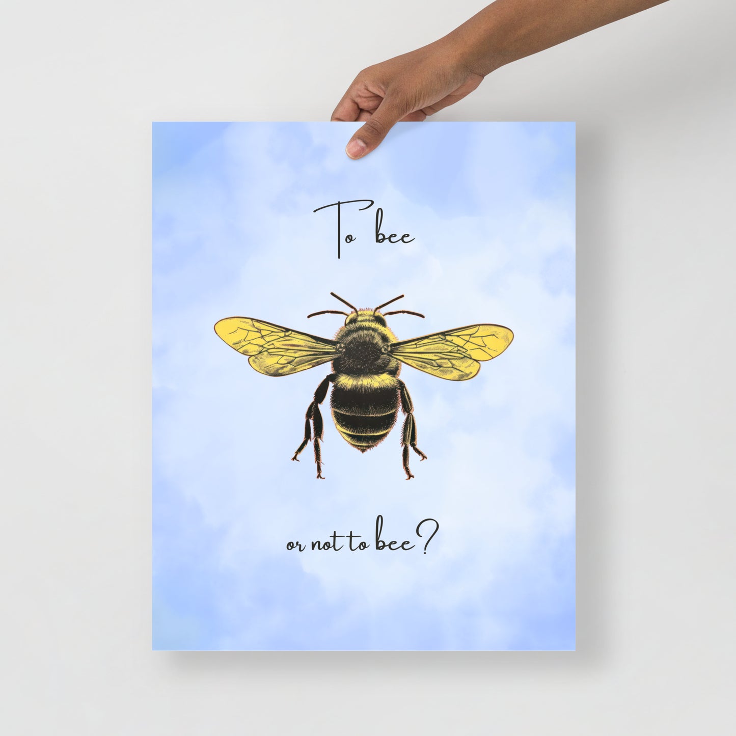 Wall Art Print - To Bee or Not to Bee-By The Bard